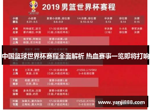 中国篮球世界杯赛程全面解析 热血赛事一览即将打响
